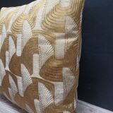 Coussin Art déco jacquard 40x40cm