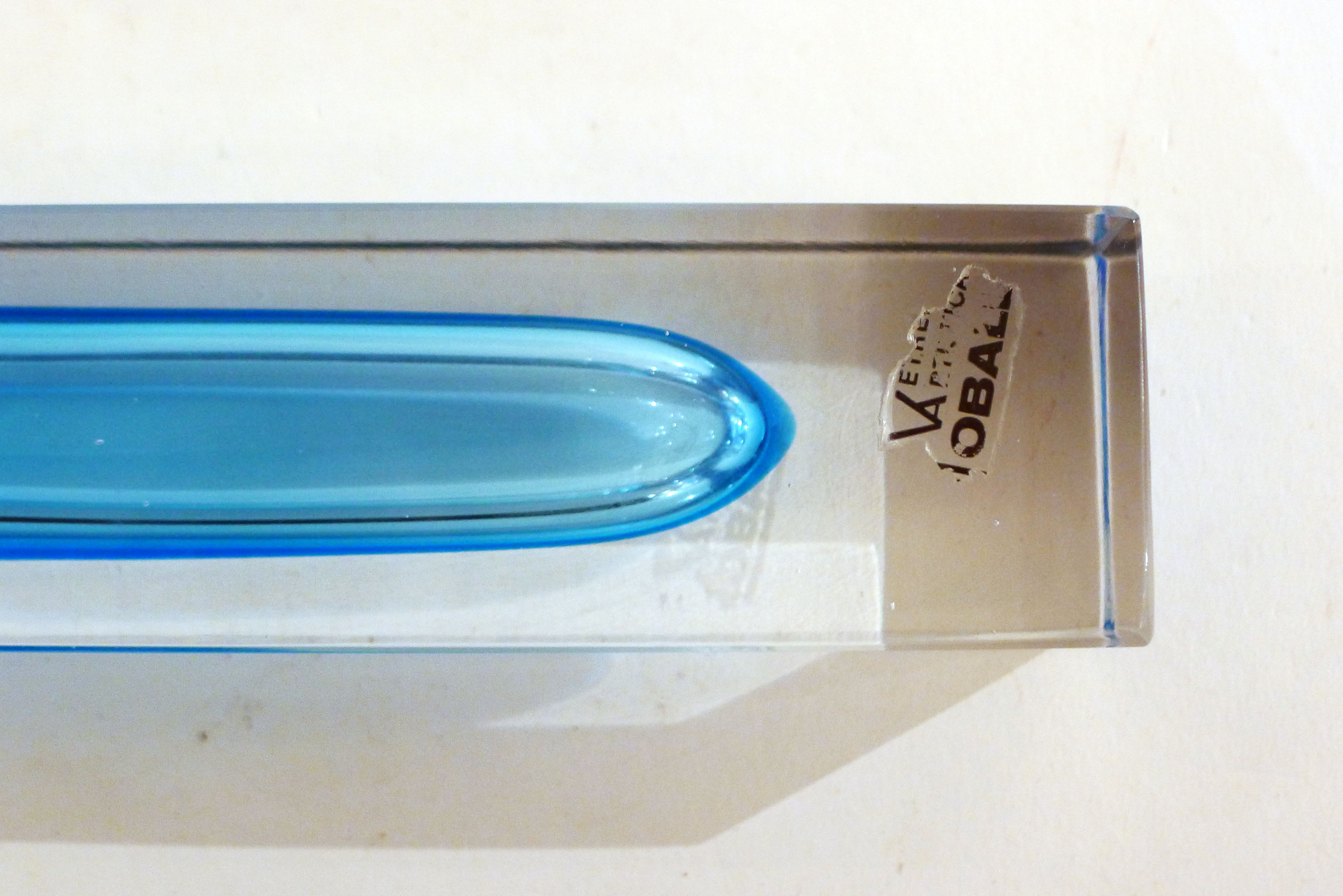 Vase Sommerso Murano turquoise