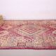 Tapis marocain vintage violet 230 x 402 cm - Tapis en laine berbère ancien fait à la main
