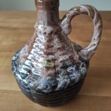 Flamed stoneware pitcher