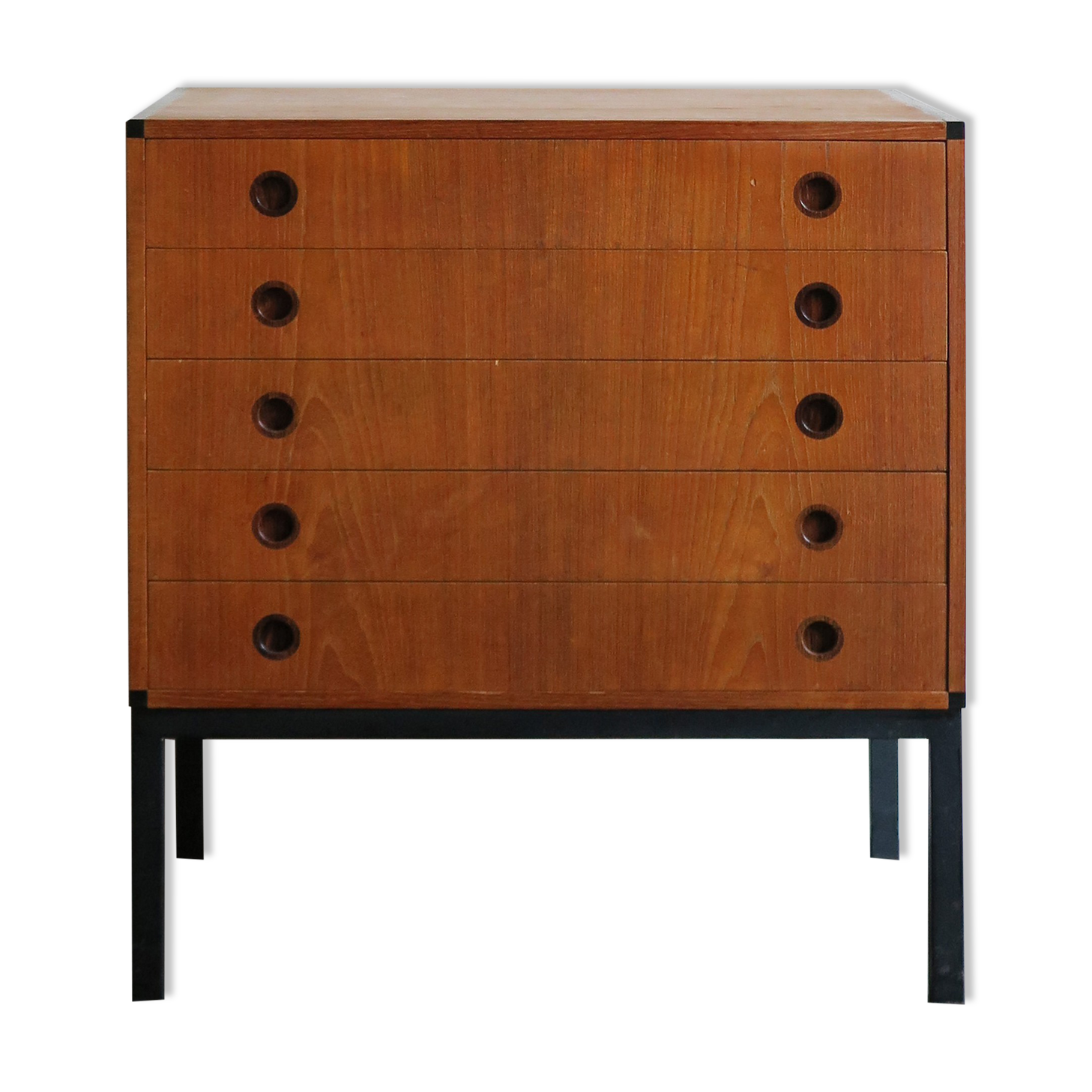 Aksel Kjersgaard scandinavian teak chest of drawers 1960s