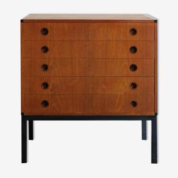 Aksel Kjersgaard scandinavian teak chest of drawers 1960s