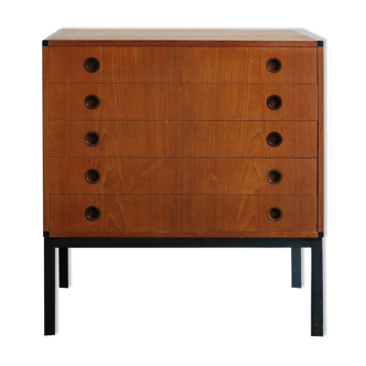 Aksel Kjersgaard scandinavian teak chest of drawers 1960s