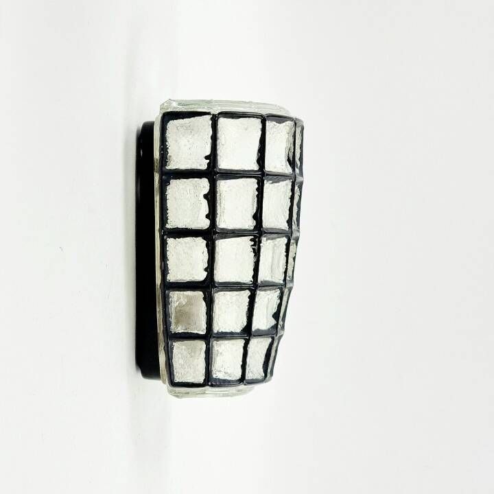 Mid-Century Modern Glass Wall Light from Limburg, Germany, 1960s/1970s