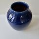 Blue ceramic stoneware vase signed Poterie du Soleil Salernes height 20cm