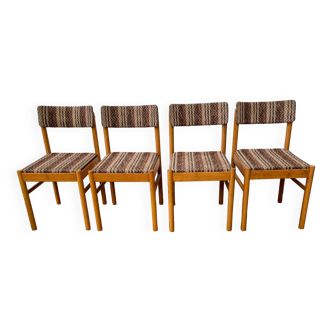 Set of 4 Baumann chairs in original fabrics