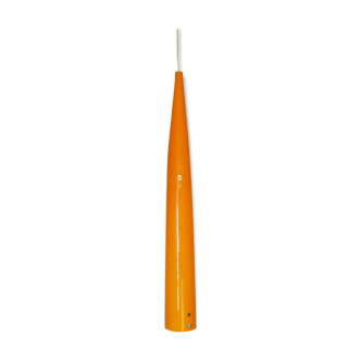 Suspension orange en verre par Gino Vistosi pour Vistosi 1960s