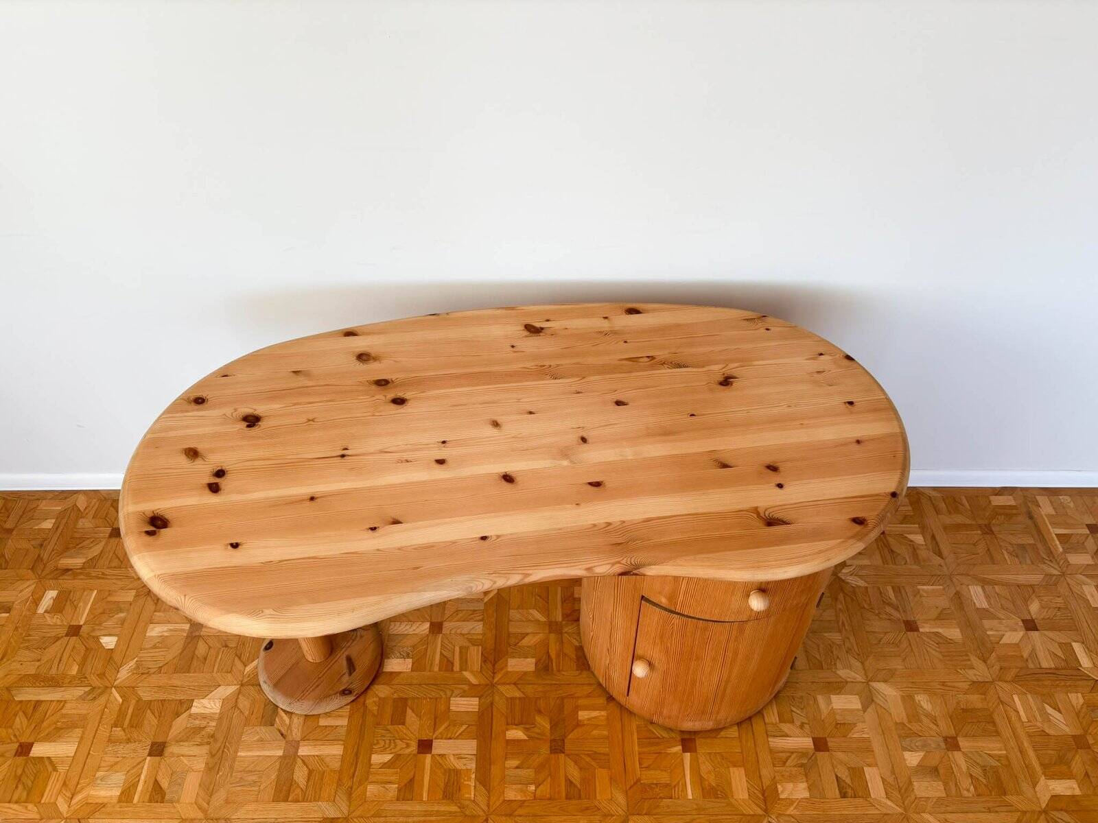 Kidney-shaped desk attributed to CFC Silkeborg, Denmark, 1990s