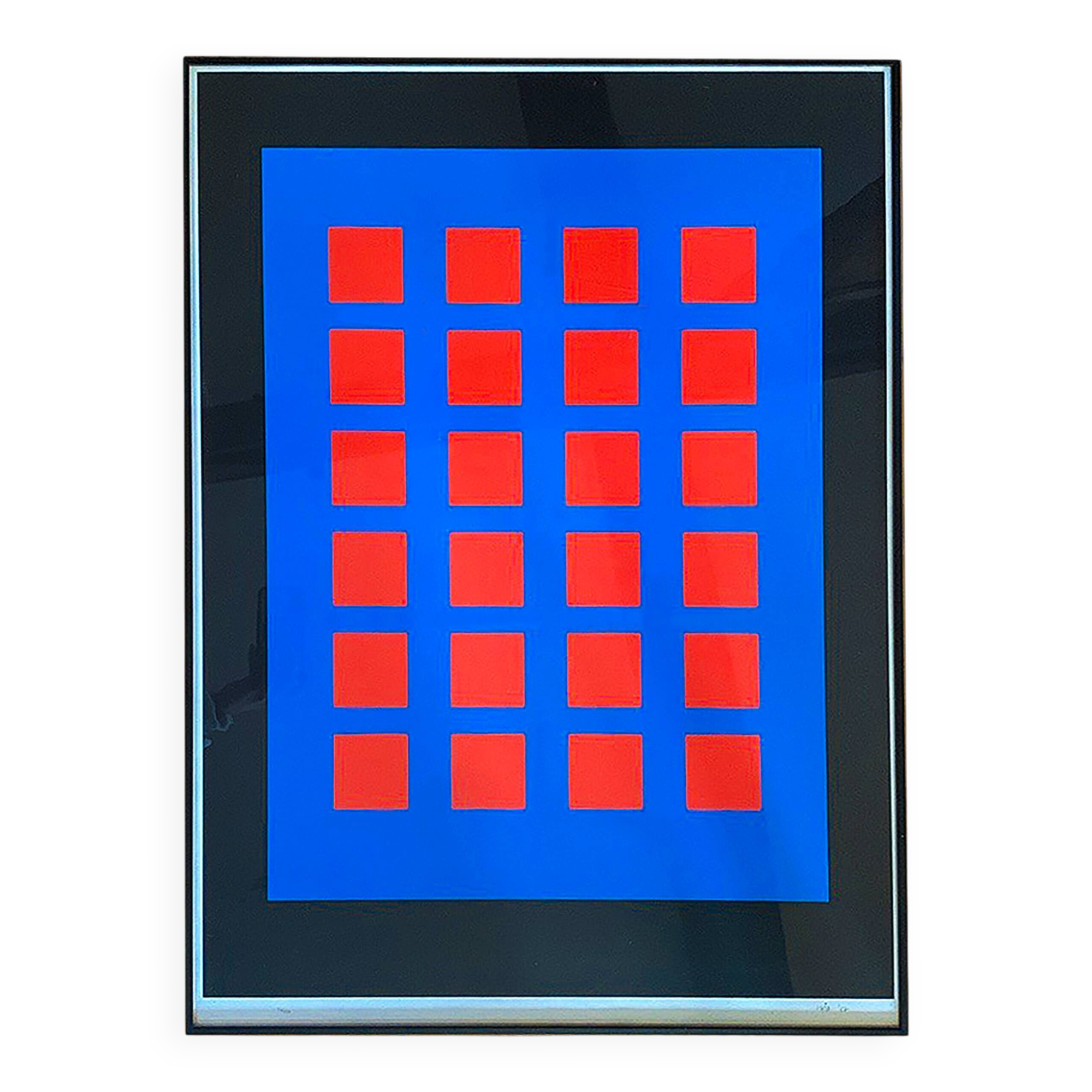 Original screenprint numbered and signed isia leviant, magic chips, 1987
