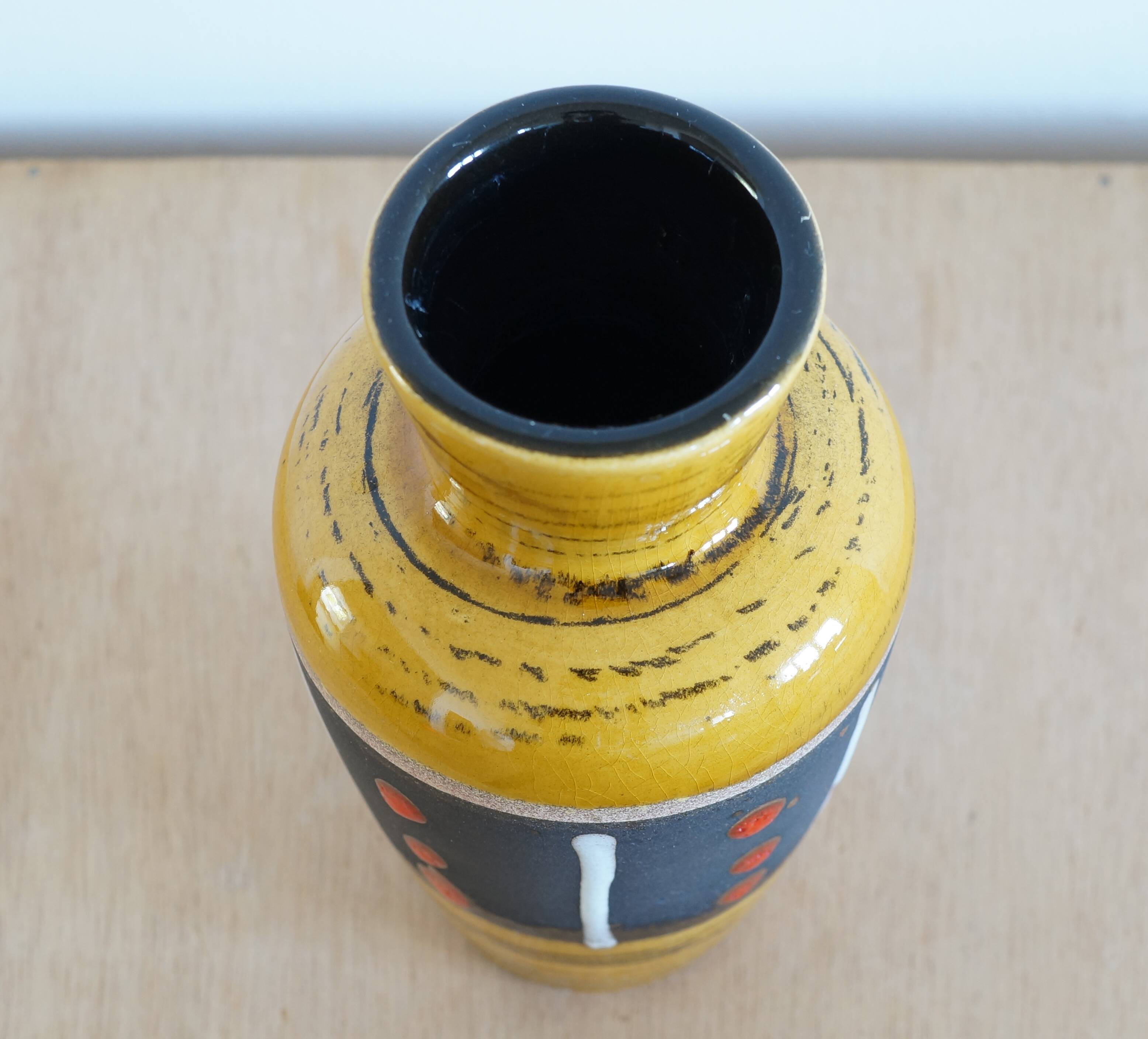 West Germany ceramic vase 1970s