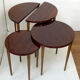 Set de 4 tables gigognes en bois