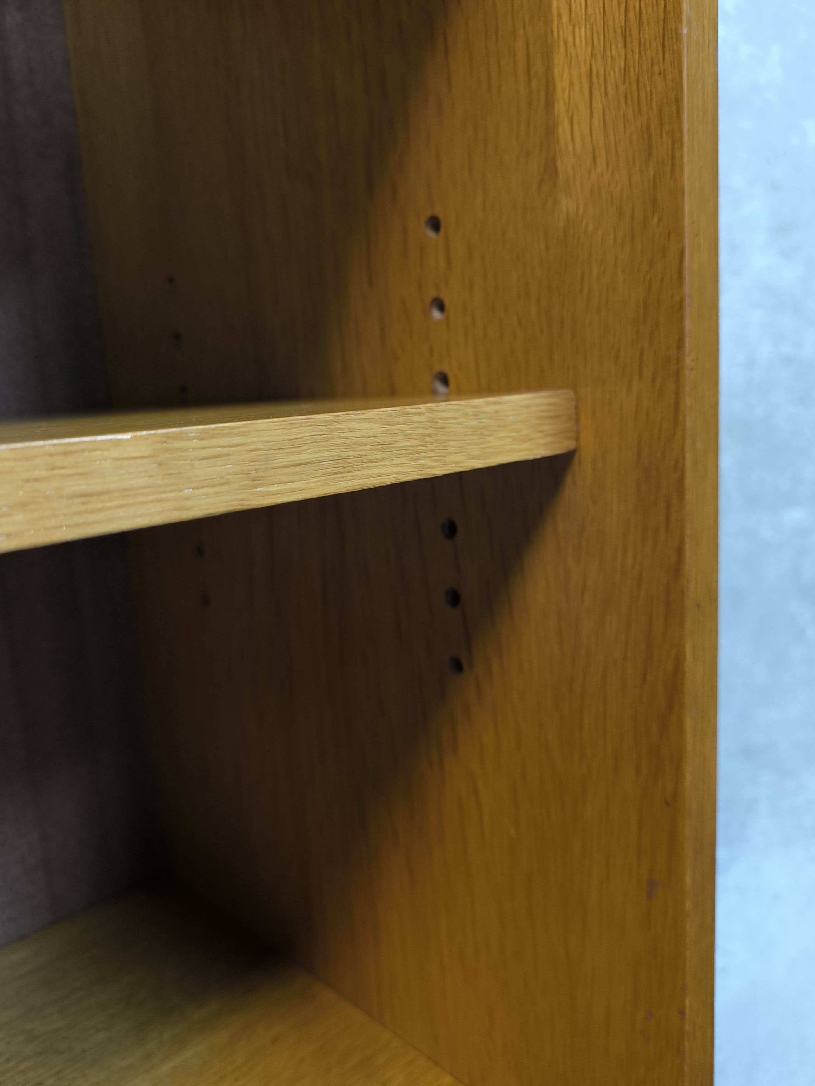 Vintage modernist display cabinet in wood