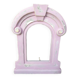 Mirror with wooden frame