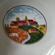 Set of 5 Italian ceramic dishes with country decor