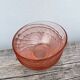 4 bols Rosaline en verre rose