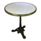 Parisian bistro table with cast iron leg