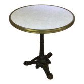 Parisian bistro table with cast iron leg