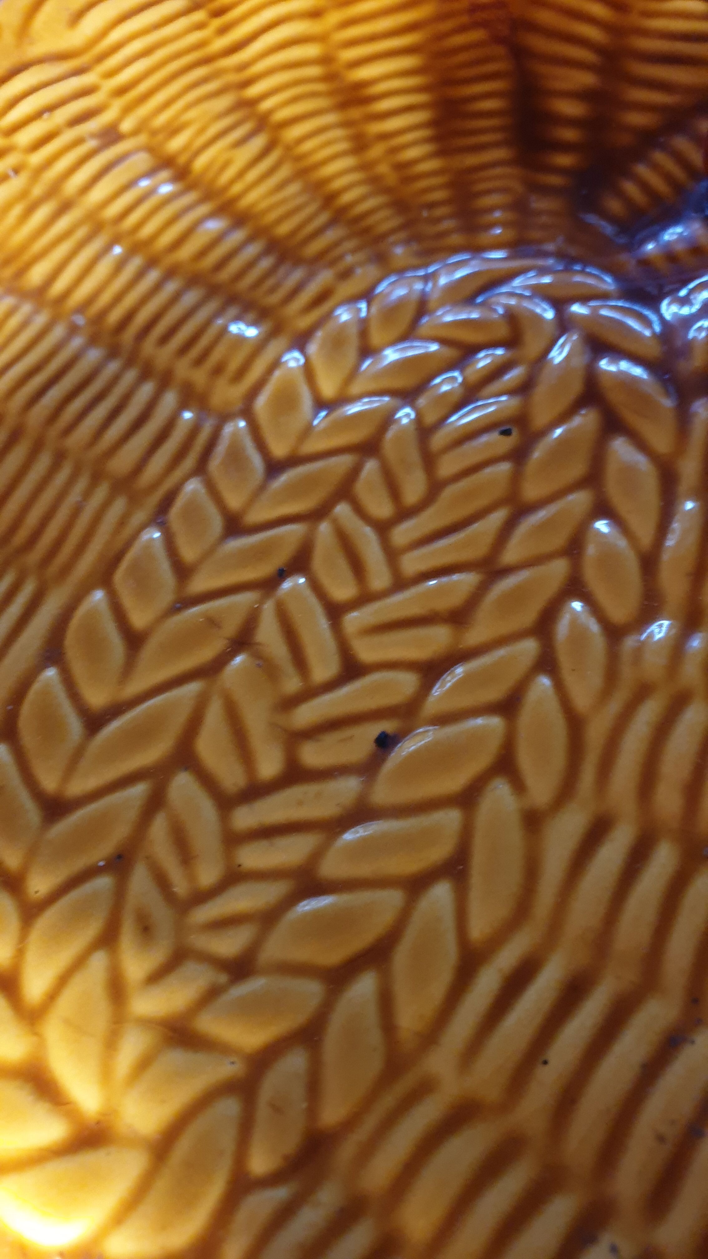 Plat barbotine Vallauris