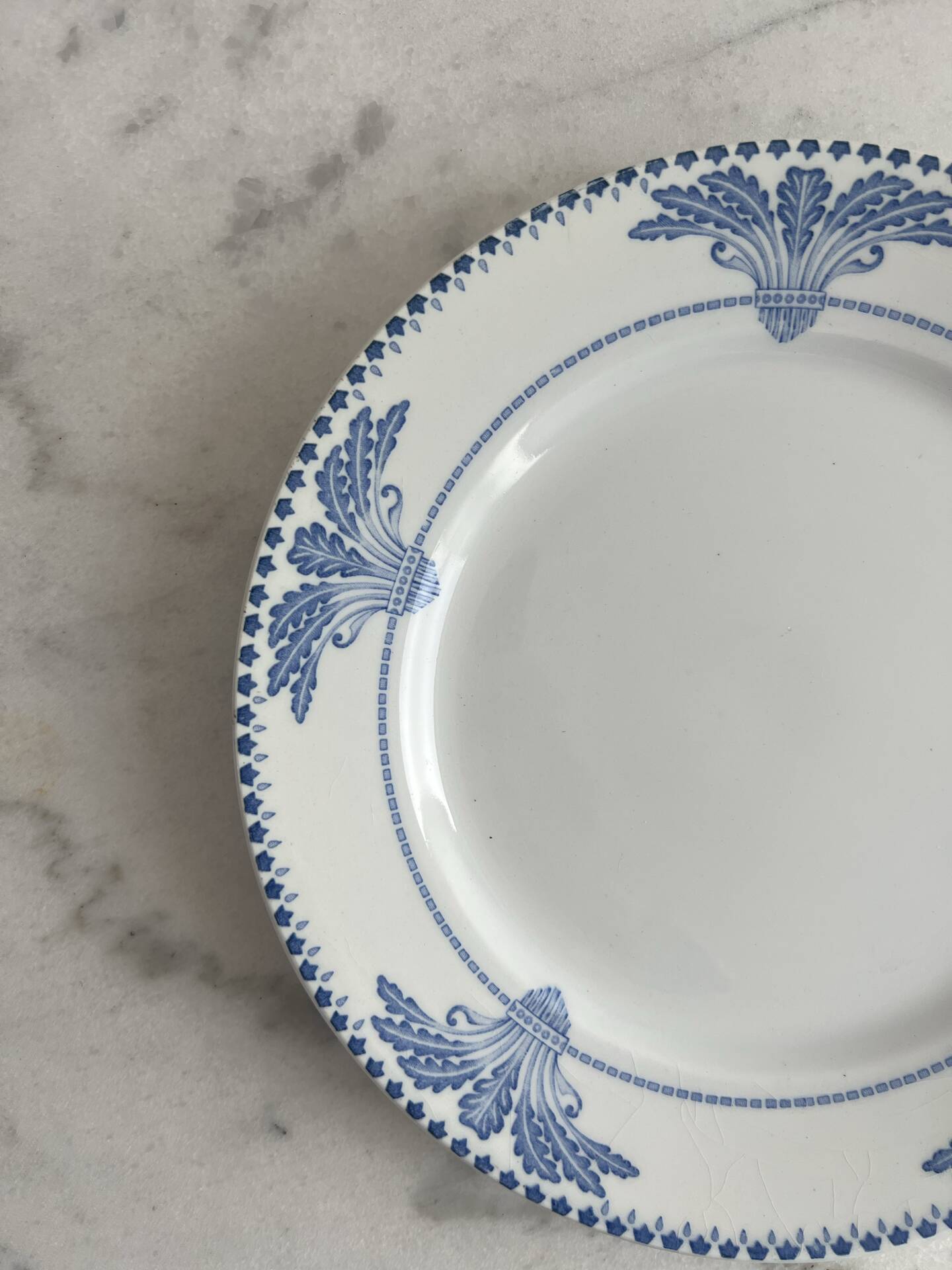 Dessert plate Windsor service Creil and Montereau 20.5