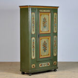 Antique German Hand Painted Cabinet, 1876