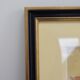Watercolor Signed Emile Rondinet, woman resting in a Framed Garden