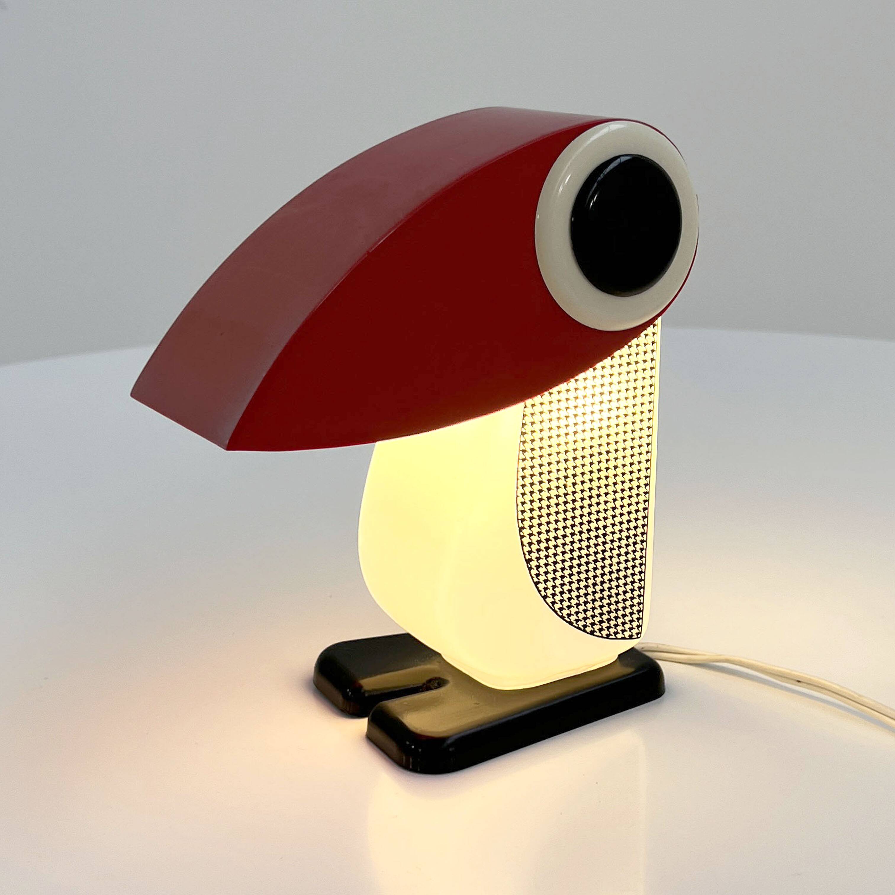 Penguin table lamp by Fernando Cassetta for Tacman, 1970