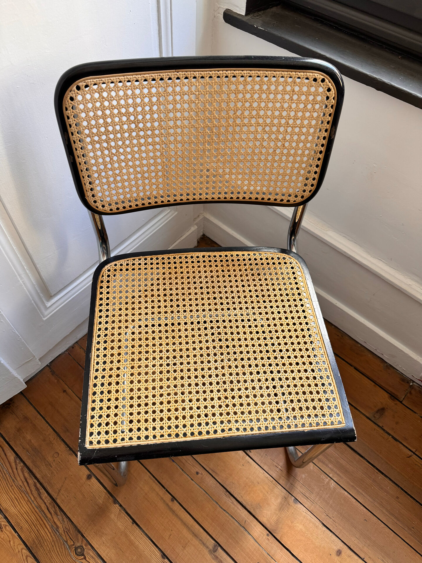 Set of 4 Cesca chairs by Marcel Breuer B32