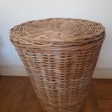 Panier à linge en rotin