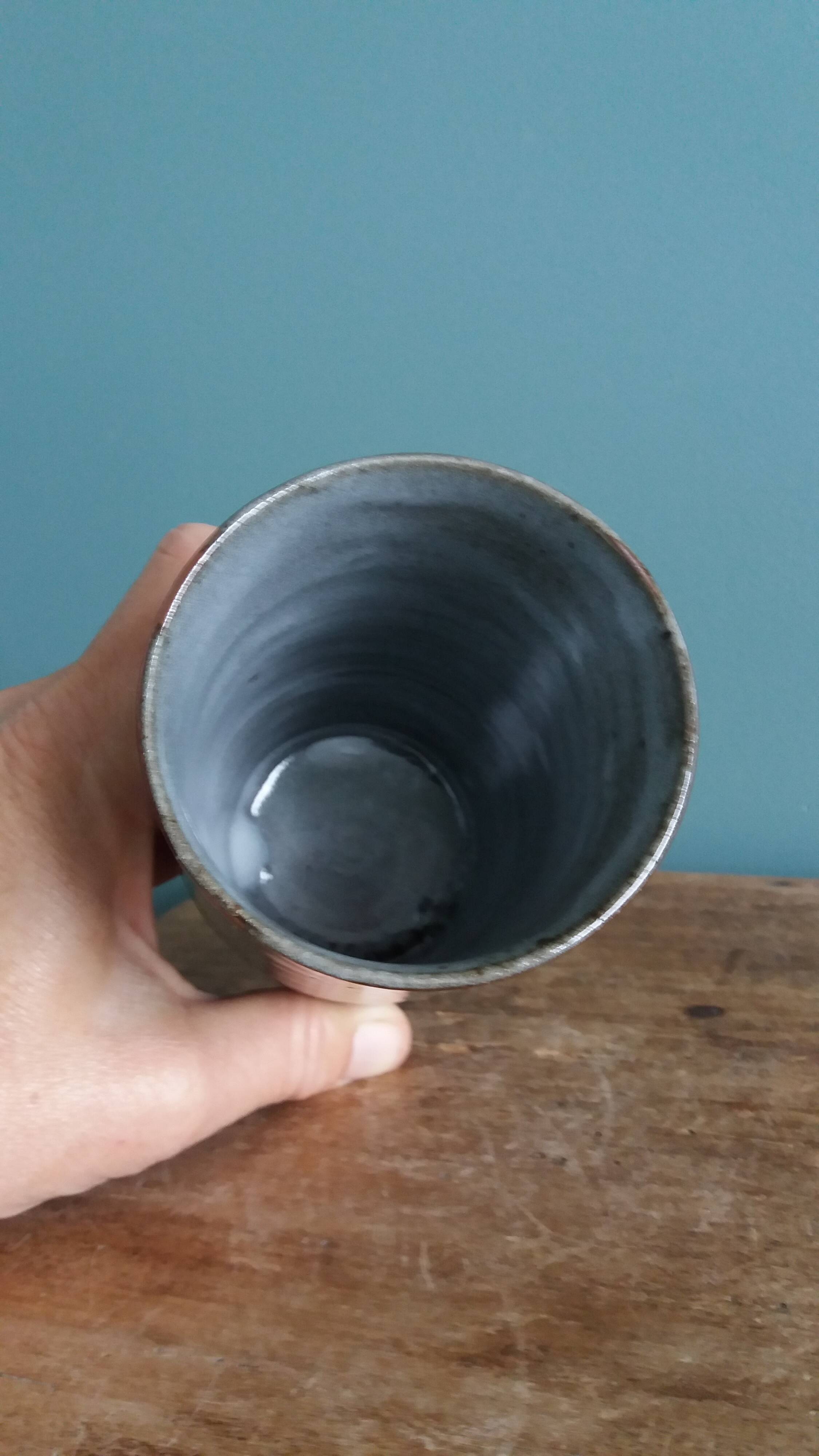 Mug vase signed Atch, Chantal and Thierry Robert, 1970s