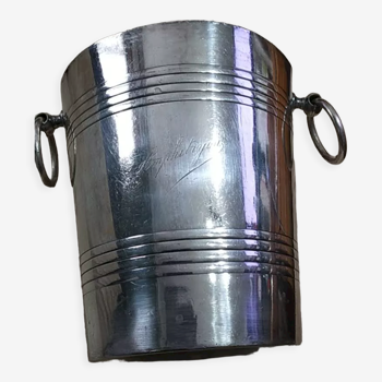 Wiskemann champagne bucket in silver metal model Amphitryon