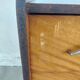 commode aux pieds compas, effet miroir, vintage
