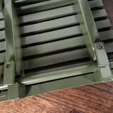 Vintage slatted fishing stool