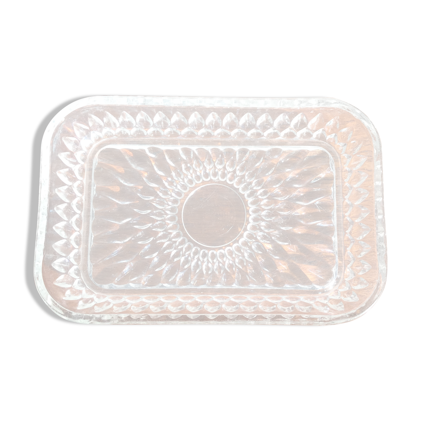 Beurrier Ancien En Verre Duralex – Made In France, Forme Rectangle, Vintage Transparent