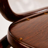 MK8961 Restored beech rocking chair by Gustav Siegel for Jacob & Josef Kohn