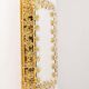 Spectacular backlit mirror in gilded brass and crystal glass by Palwa, Germany.