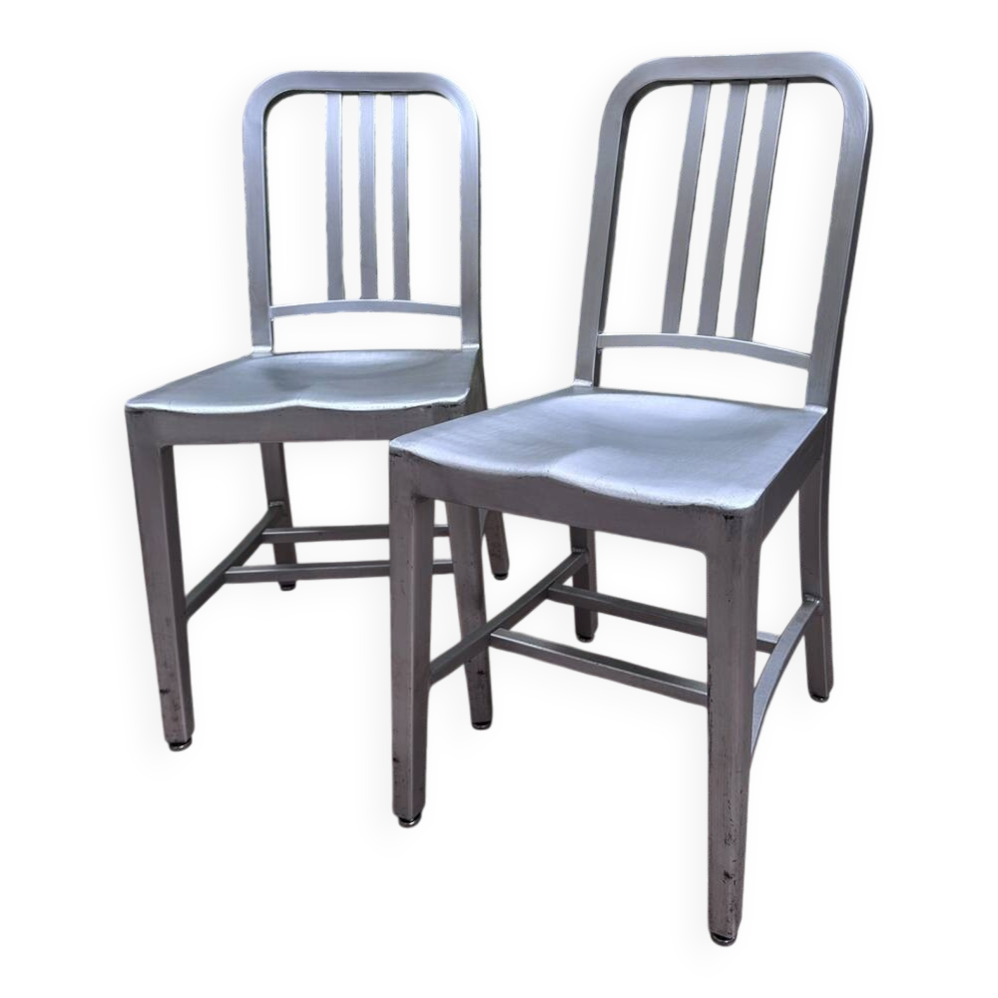 Pair of Eneco 1006 (Ten-O-Six) chairs or Navy chair.