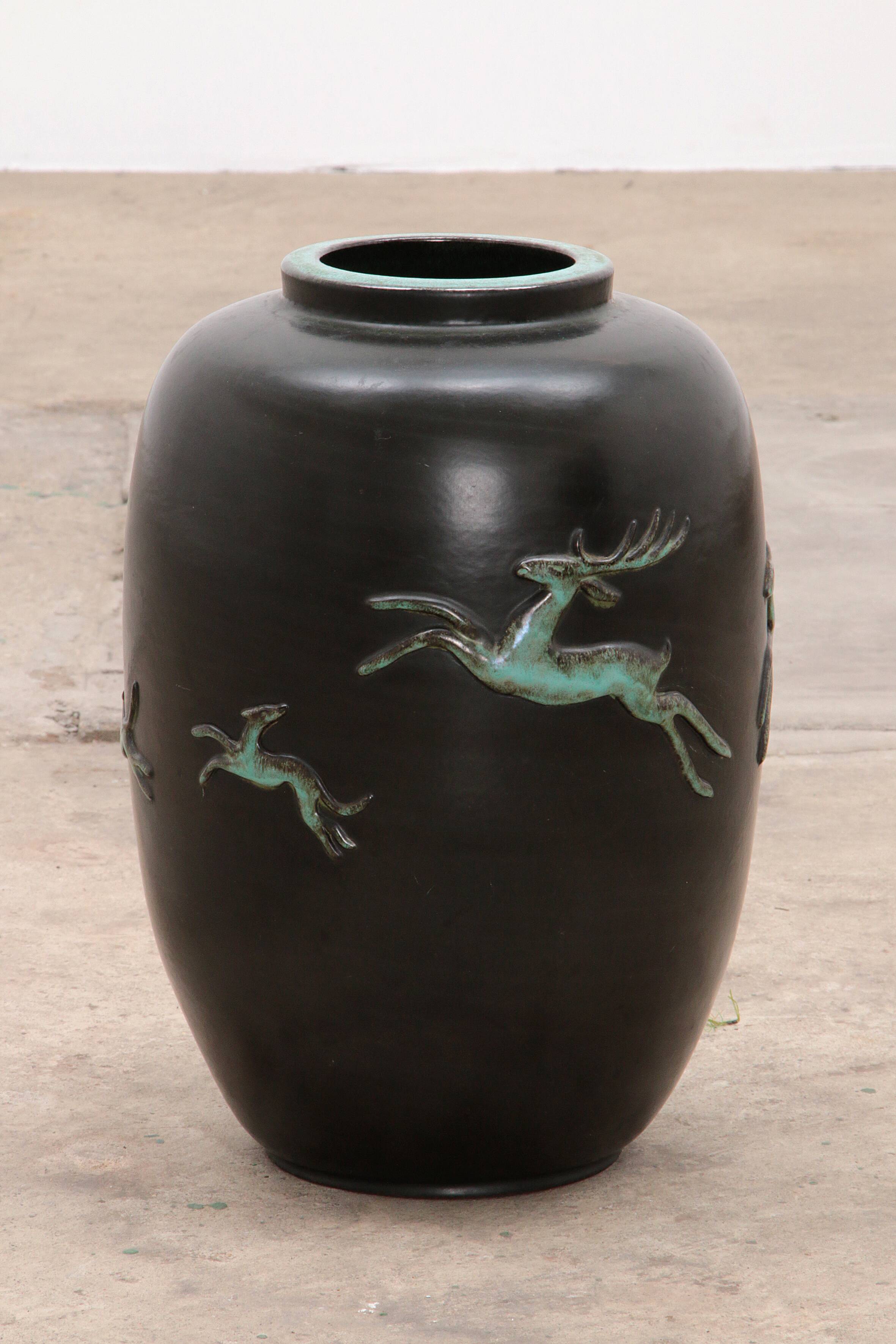 Large Vintage Vase design by Ugo Zaccagnini, 1950 Italy