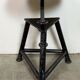 Black Industrial Workshop Swivel Stool, 1960s