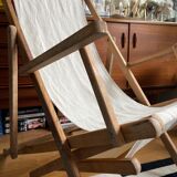 Transat de plage chilienne en bois et coton