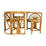 Garden lounge set Art deco in rattan and wicker