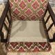 Fauteuils velours vintages