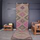 Oushak Vintage Hallway Runner Rug