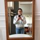 Mirror beveled wood vintage