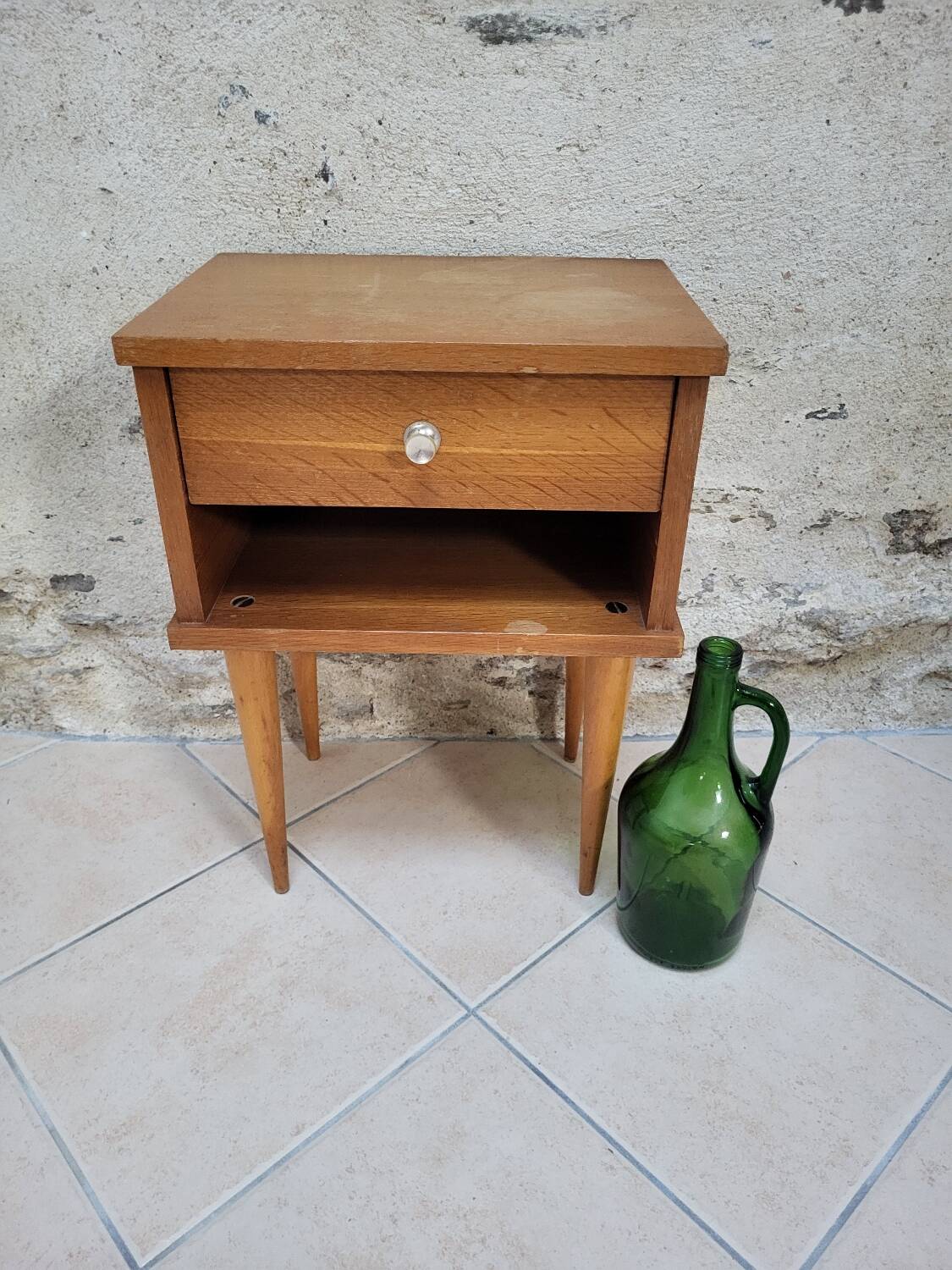 Scandinavian bedside table.