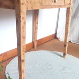 Side table, vintage solid wood desk