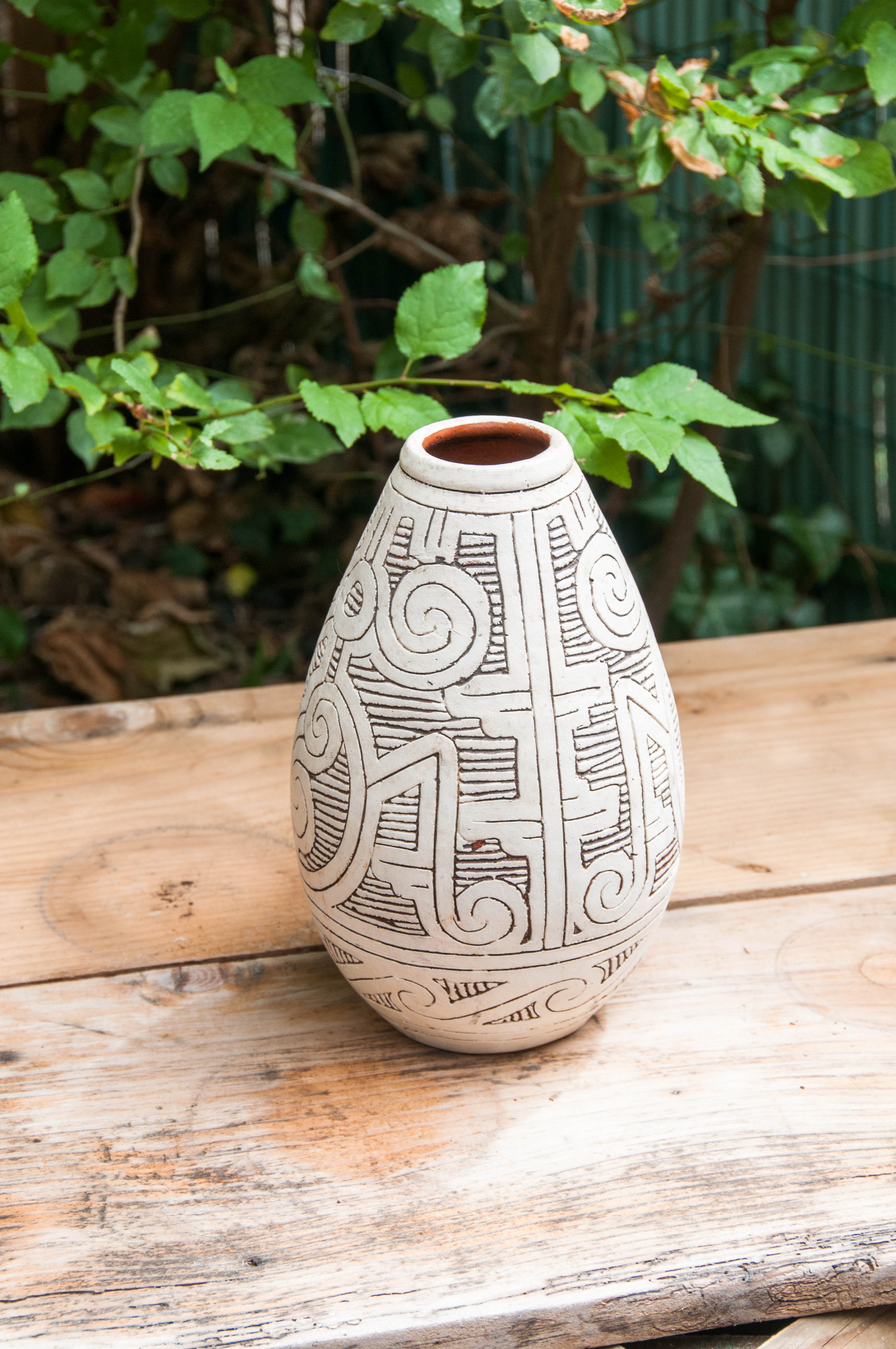 Terracotta vase