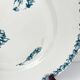 Set of 6 flat plates model "Oeillet", KG Lunéville, ironstone, 19th century