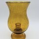 Biot orange bubble glass candle holder