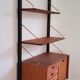 Adjustable wooden floor shelf, Louis Van Teeffelen - 1960