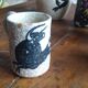 Pitcher and 5 ceramic cups from Toledo 1950/60